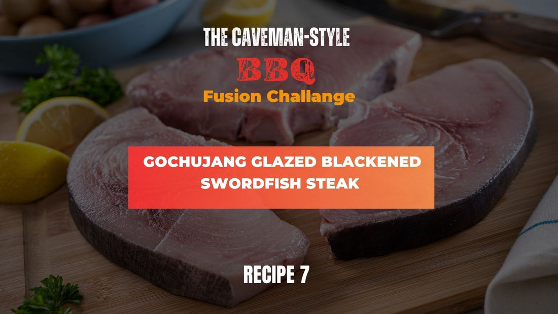 Gochujang Glazed Blackened Swordfish Steak