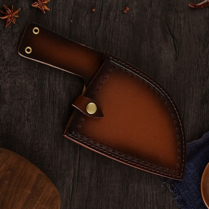 Leather sheath for the caveman knife series